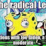 Joe Biden the radical left