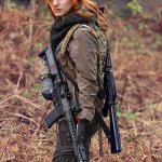 Redhead Beauty armed Soldier