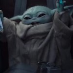 Baby Yoda Dance with Juice Box GIF Template