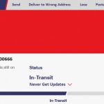 USPS Online Tracker In Transit Delayed Status