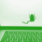 Gab frog laptop screen