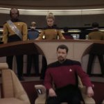 Riker In The Captain's Chair