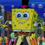 SpongeBob being carried meme