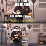 Captain underpants | GEORGE AND HAROLD; PRANKS AND COMICS; KRUPP; GEORGE AND HAROLD; HYPNO RING; KRUPP | image tagged in how about a little more | made w/ Imgflip meme maker
