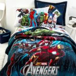 Marvel Avengers themed hotel room