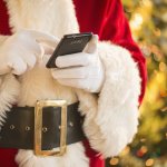 Santa with mobile