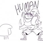 Blueberry come here human meme