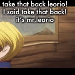 Take That Back Leorio
