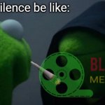 Kermit - Dark Kermit awkward silence meme