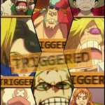 One Piece triggered meme