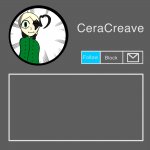 CeraCreave announcement template meme