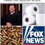THINGS THAT SOLD OUT IN 2020