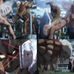 Eren punches armoured titan