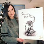 Jen Ledger With Painting