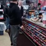 Kid gets face bashed in at the convenience store