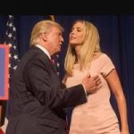 Trump touches his wife, er... daughter. meme