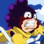 Mineta running with bloody eyes