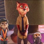 Nick Wilde, Judy Hopps, and Finnick family time
