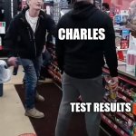 twisted tea | RO; CHARLES; TEST RESULTS | image tagged in twisted tea | made w/ Imgflip meme maker