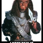 Bad Attitude Klingon meme