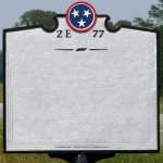 Blank Tennessee marker