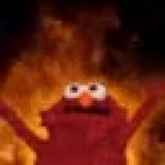 Burning Elmo GIF Template