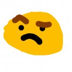 badly drawn suspicious emoji