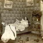 Victorian bed scene