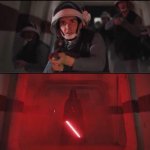 Vadar vs Rebel Soldiers Hallway Meme meme