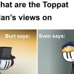 Toppat clan views on