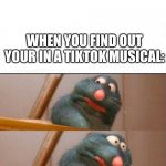 Yes, theres a ratatouille tiktok musical | WHEN YOU FIND OUT YOUR IN A TIKTOK MUSICAL: | image tagged in remy sick,memes,fun,tiktok | made w/ Imgflip meme maker