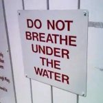 Don’t breath under water template