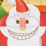 Evil laughing santa