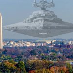 Star Wars Star Destoyer in DC meme