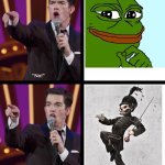 We only stan one Pepe in this house | image tagged in john mulaney no/yes,pepe the skeleton,mcr | made w/ Imgflip meme maker