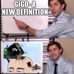 Smug Jim Explains | GIGO- A NEW DEFINITION | image tagged in smug jim explains | made w/ Imgflip meme maker