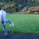 Kevin kicking baby GIF Template