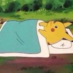Pikachu can't sleep template