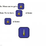 Mom Can We Get X | image tagged in mom can we get x,terraria | made w/ Imgflip meme maker