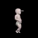 dancing baby 3d model GIF Template