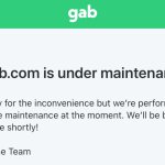 Gab under maintenance