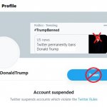 TRUMP BANNED FROM TWITTER