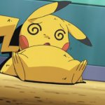 Dizzy Pikachu template