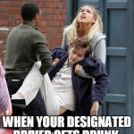 When your designated driver gets drunk | WHEN YOUR DESIGNATED DRIVER GETS DRUNK | image tagged in doctor who,david tennant,drunk,funny,science fiction,billie piper | made w/ Imgflip meme maker