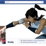 Korra punching a other woman