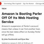 Parler booted by Amazon