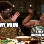 childhood | MY MUM; 5 YEAR OLD ME SHOWING MY MUSCLES | image tagged in nutty professor hercules | made w/ Imgflip meme maker