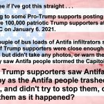 Trump riot antifa theory meme