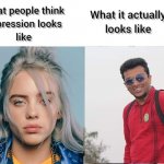What people think depression looks like meme
