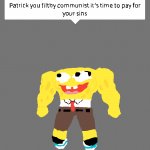 Spongebob in roblox meme